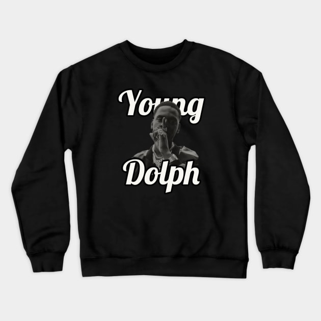 Young Dolph / 1985 Crewneck Sweatshirt by glengskoset